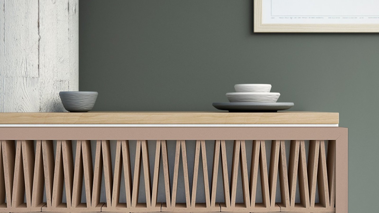 Åben terracottavæg Celosia fra Mutina