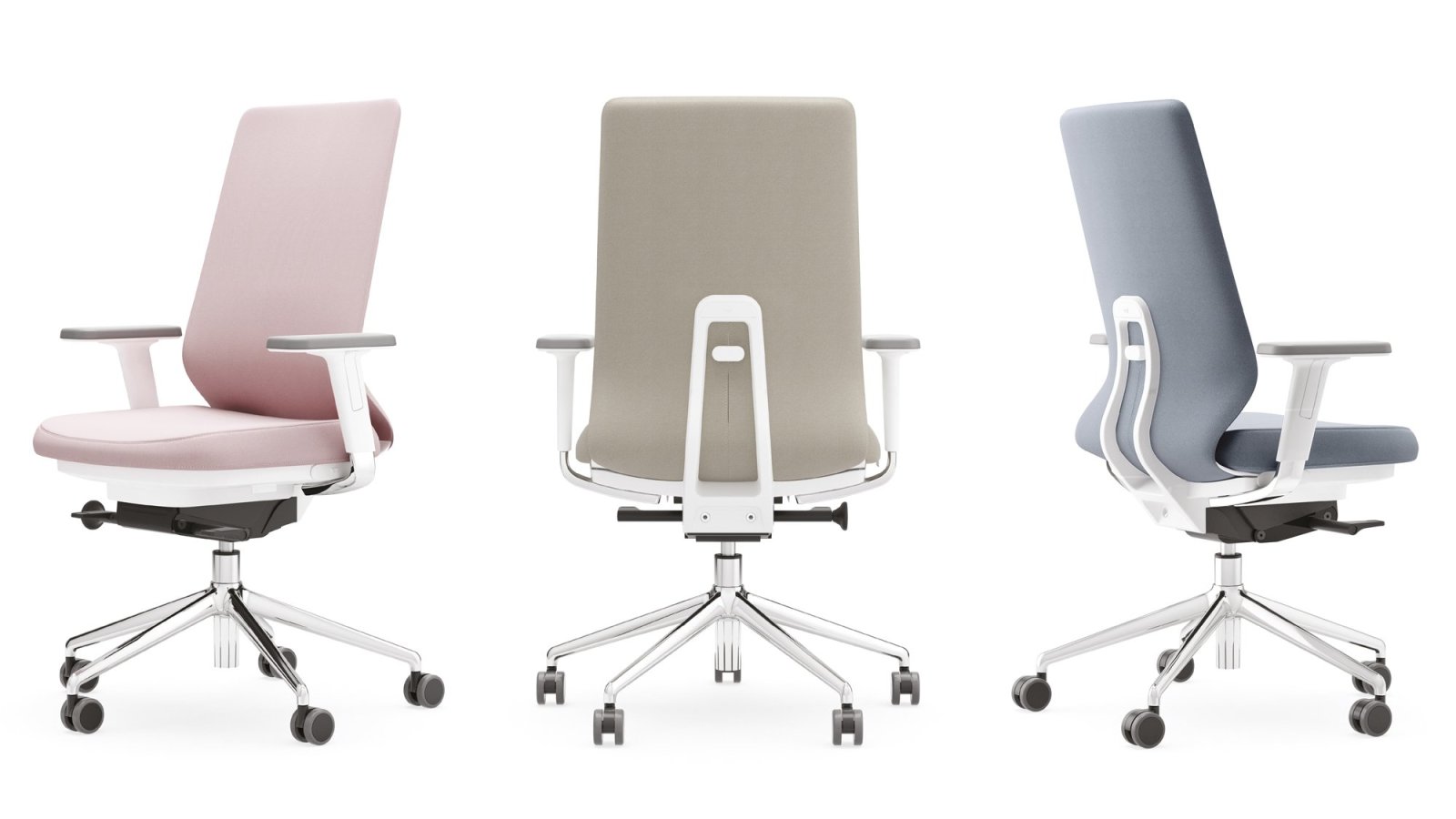 Ergonomiske kontorstole Pyla fra ICF ved arbejdsstationer