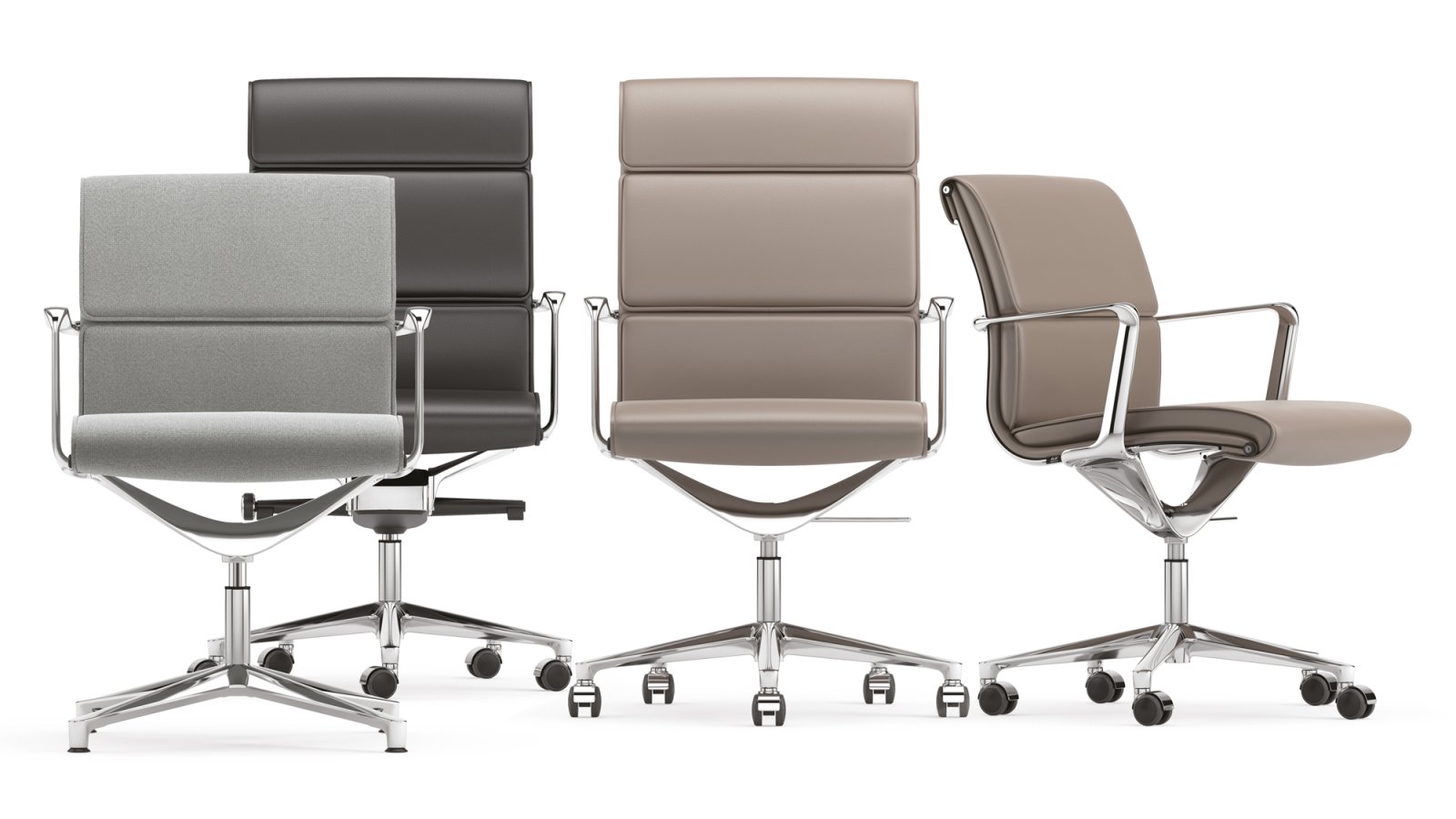 Chefstole Una Chair fra ICF omkring et mødebord