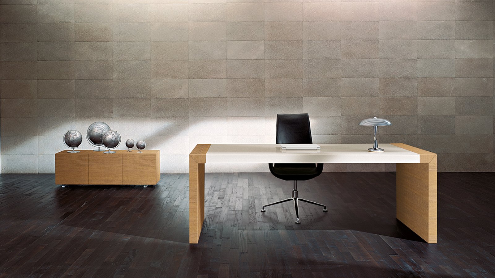 Design skrivebord Kyo fra Martex i direktionskontor