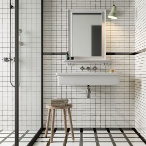 Mønster Double White fra kollektionen Mattonelle Margherita fra Mutina