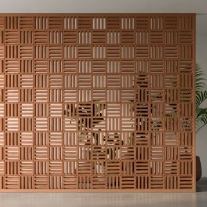 Tally Wide sten i ekstruderet terracotta