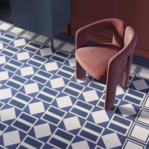 Mønster Square Blue fra kollektionen Mattonelle Margherita fra Mutina