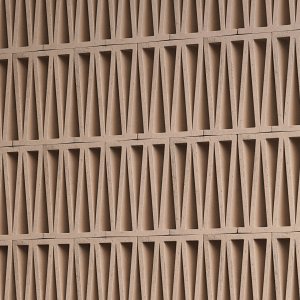 Enkelt Celosia-blok i ekstruderet terracotta