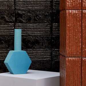 Chamotte-sten i den blanke farve Blu