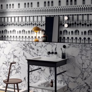 Dekoret Luz fra Paper41 Pro med Mapei 137 Caribbean fuge