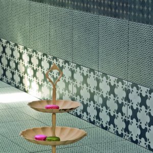 Detalje af Azulej moensteret Estrela fra Mutina