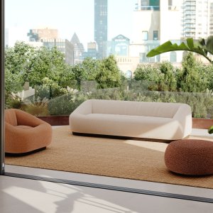 Aom udendørs sofa på en terrasse