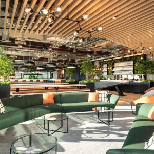 Loop sofa tegner venteområdet i et kontor