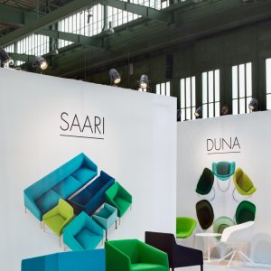 Komplet loungezone med Saari kollektionen fra Arper
