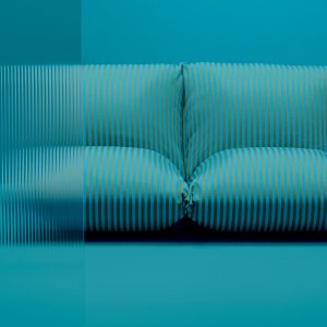 Designerstol Brezza af Alessandro Stabile i en have