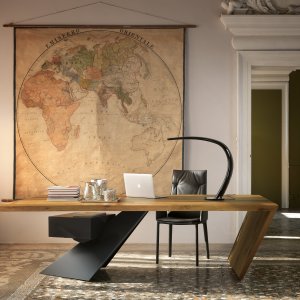 Nasdaq i valnød Canaletto med ben i graphite