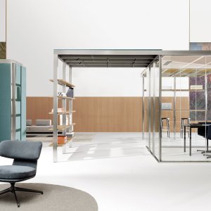 Møderum i CSS_Village systemet med skydedør fra Citterio