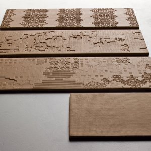 Direktionsbad beklaedt med Bas-Relief af Urquiola