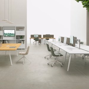 Sidebord på bærende skuffesektion med fire skuffer, E-Place DVO Office