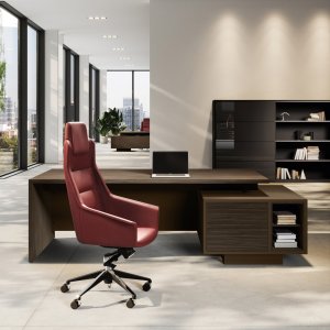 Elite sofabord 120 x 60 cm i Mørk Poppel med sort panelsokkel