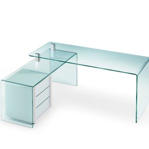 Skrivebord i glas Rialto på et kontor