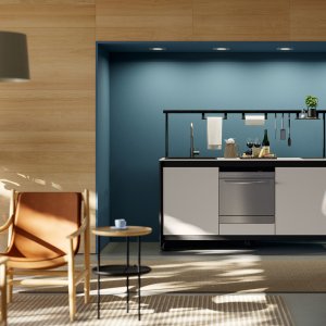 Hjul under en Fluido kitchenette fra Martex