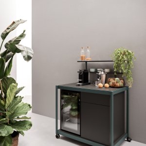 Induktionspladen i en Fluido kitchenette fra Martex