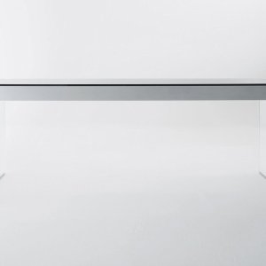 Håndbørstet sort aluminium på Air Desk fra Gallotti & Radice