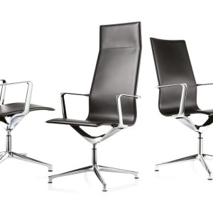 Kuna Chair i hvidt læder