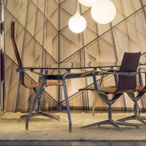 Kuna Chair i mørkebrunt læder