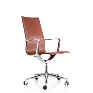 Kuna Chair i sort læder