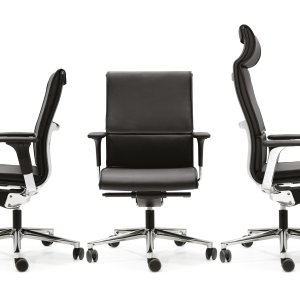 Una Chair med bronzelakeret stel