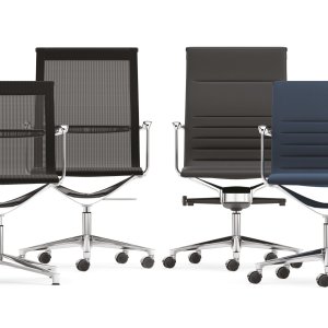 Una Chair med høj ryg i silkegråt tekstil