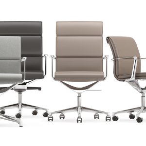 Chefstole Una Chair fra ICF omkring et mødebord