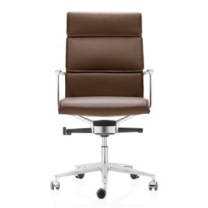 Lukkede aluminiumsarmlæn på Una Chair