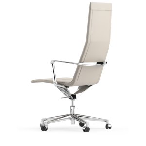 Valea Chair i tekstil og læder side om side