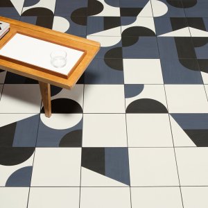 Puzzle porcellanato gulv fra Mutina