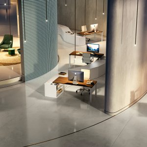 Modesty-panel til Loft-skrivebordet