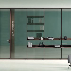Dekoreret glaspanel fra Luconi Simple Bold