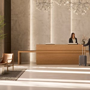 Det tykke blad i egefiner på Kyo Reception af Martex