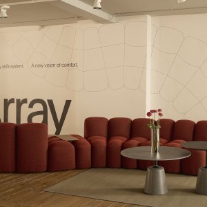 Lige opstilling af systemet Array fra mdf italia