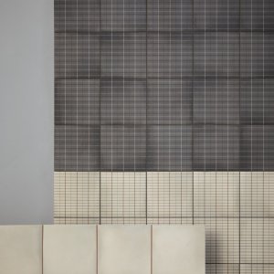Tone i tone laegning af Aurore Light Blue ensfarvet og Grid L