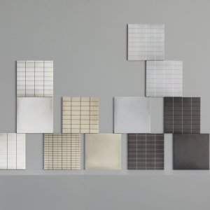 Proeve af Aurore Light Green Grid S flisen 20x20