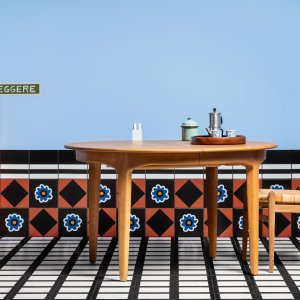 Halvformat Parallel Black, Mattonelle Margherita fra Mutina, 20,5 x 10,1 cm