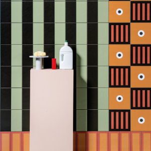 Flise med mønsteret Signs, Mattonelle Margherita fra Mutina, 20,5 x 20,5 cm