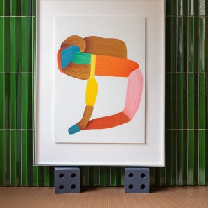 Rombini Triangle Large i Vert craquelé af brødrene Bouroullec