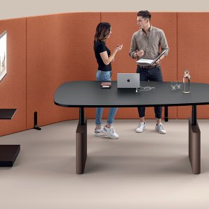 Otto bench fra Martex med fire pladser set ovenfra