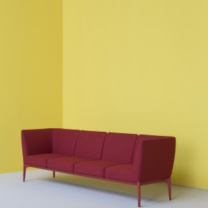 Social Plus med fire pladser, 2850 mm bred, i en bolig