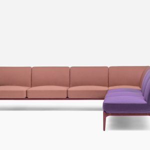Social Plus af Pedrali, 770 mm dyb, i en hotellounge