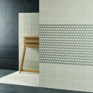 Moenster Mesh Green fra Tape-kollektionen i glaseret porcellanato
