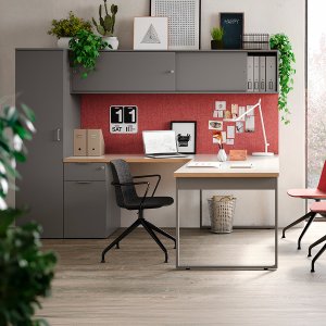 Dobbeltsidet Biblos-reol i Pigreco programmet fra Martex