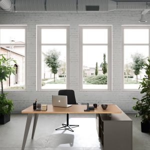 Pigreco arbejdspladser i et åbent kontorlandskab