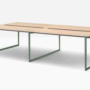 Mødeborde Toa 360 × 125 cm med sort kompaktlaminat