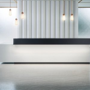 Receptionsdisk Toki fra Archiutti med front i oliebehandlet valnød